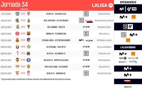 Ya hay horario para el Sevilla - Granada