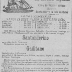 1894:La bandera española, vapores entre Santander y la Isla de Cuba