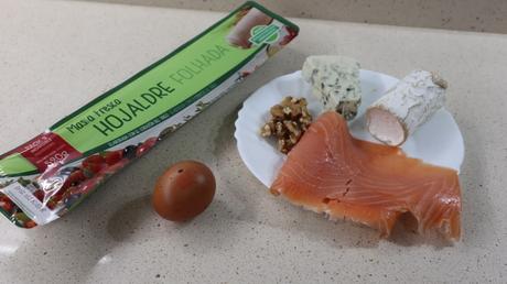 ingredientes hojaldre salmon ahumado queso nueces cocina tradicional