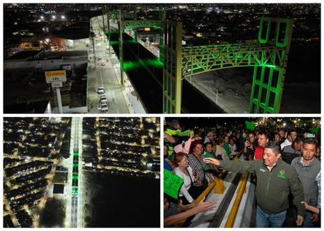 Ricardo Gallardo inaugura puente de la Calle 71 en Circuito Potosí