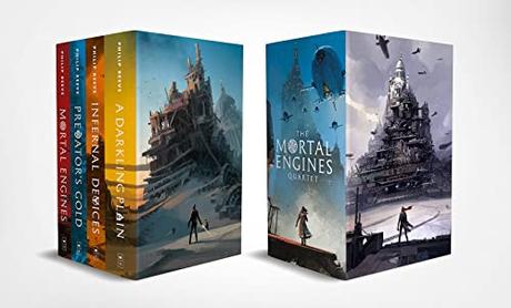 Mortal Engines (Ian McQue boxset: Mortal Engines, Predator's Gold, Infernal Devices, A Darkling Plain) (Mortal Engines Quartet)