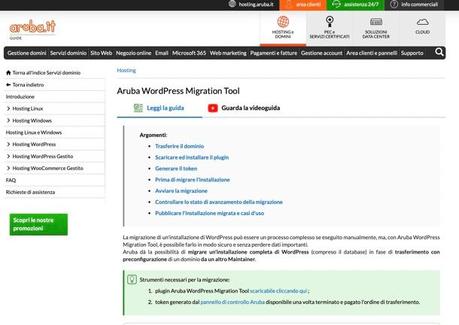 Cómo transferir un sitio de WordPress con la herramienta de migración de WordPress de Aruba
