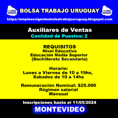 Auxiliares de Ventas