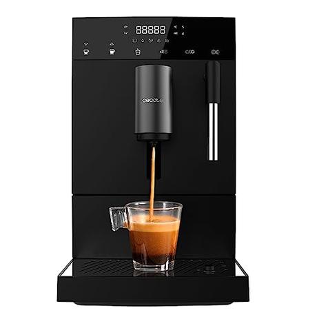 Cecotec Cafetera Súperautomática Compacta Cumbia Cremmaet Compact Steam. 1350 W, 19 Bares, Thermoblock, Plug&Play, Café personalizado, 5 Niveles molienda, Autolimpieza, Vaporizador