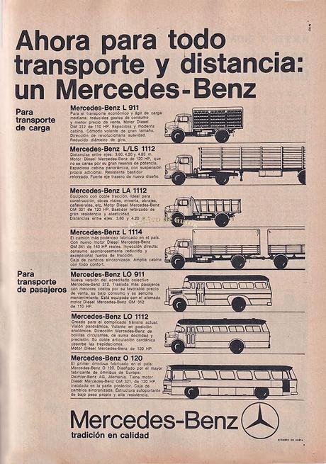 Mercedes-Benz y sus modelos para el mercado argentino en 1968