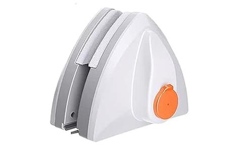 Limpia Cristales Magnético, con Doble Lateral para Ventanas de 8-15 mm, Incluye 2 ESPONJAS, 4 Hebilla Fija Y 2 Tira LIMPIAPARABRISAS EN Total (Set Base)