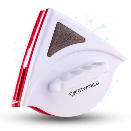 Limpiacristales Magnético con Sistema Anticaídas - Ideal para Ventanas de 2-18 mm - Limpia Cristales con Iman para Ventanas - Limpieza Eficiente y Segura por Dentro y por Fuera