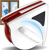 Retoo Limpia Cristales Magnético, Limpiacristales, Doble Lateral, Limpiaparabrisas, Limpiador de Ventana, Cepillo de Limpieza, Ventanas Espesor 3-8mm, Herramientas de Superficies de Vidrio