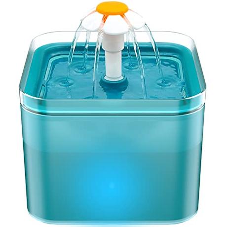 Fuente para Gatos: Bebedero Gatos - Fuente Gatos - Fuente de Agua para Gatos - Fuente Agua Gatos - 2L Fuente Gatos Agua - Bebedero Gatos Automatico - Fuente Gato Cian - Fuente para Perros - AONBOY