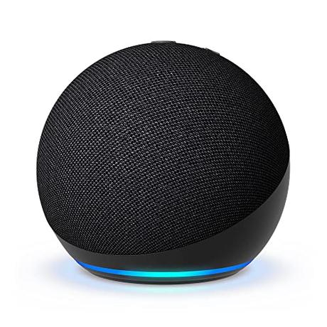 Echo Dot (5.ª generación, modelo de 2022) | versión internacional | Altavoz inteligente con Alexa | Antracita | No disponible en portugués (Portugal)
