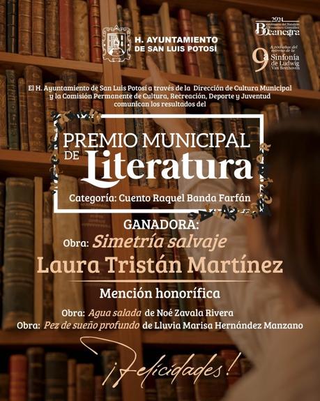 Premio Municipal de Literatura de San Luis Potosí anuncia a los ganadores de 2024