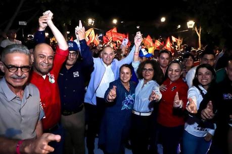 Inicia campaña Enrique Galindo destacando avances en seguridad de San Luis Potosí