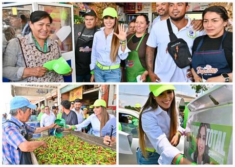 Ruth González promete transformar la Central de Abastos con apoyo del Gobierno estatal