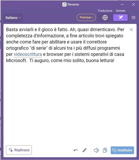 Corrector ortográfico italiano para Windows