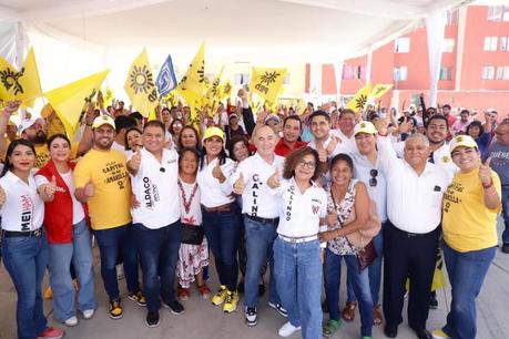 Enrique Galindo se lanza con fuerza en su campaña por la alcaldía recorriendo los distritos de San Luis Potosí