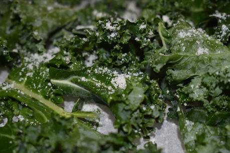 Chips de Kale con parmesano