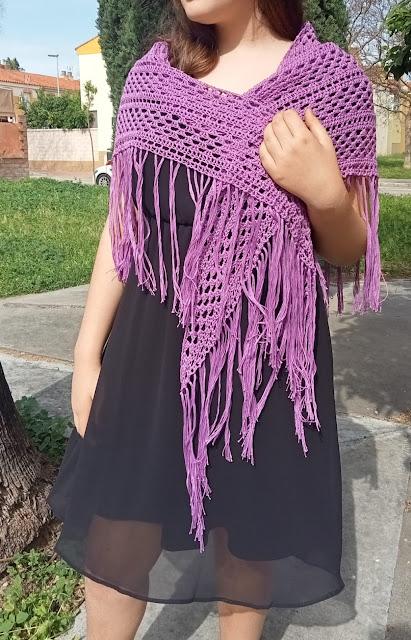 COLECCIÓN CHÉSTER, CHAL VIOLETA COLECCIÓN CHÉSTER, CHAL VIOLETA