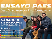 Primer ensayo presencial PAES 2024 Universidad Católica Maule Preuniversitario Pedro Valdivia.