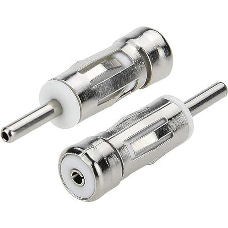 AUTOZOCO Adaptador de Antena para Coche ISO a DIN, Convertidor de Antena para Coche ISO a DIN, Conector de Antena para Coche ISO a DIN, Antena ISO-DIN, 4 cm Largo, Universal, 1 Unidad