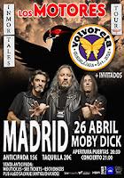 Concierto de Los Motores y Volvoreta en Moby Dick Club