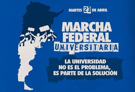 Hoy se marcha ¡Viva la universidad, carajo!