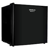 Cecotec Minibar GrandCooler 20000 SilentCompress Black. Capacidad 46 litros, Compresor incorporado, Control de Temperatura regulable, Compartimento congelador, Puerta Reversible, Negro