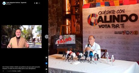 Enrique Galindo denuncia uso de inteligencia artificial en campaña de guerra sucia