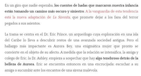 LA SIRENITA DESATA EL TERROR CON SU NUEVA VERSIÓN CLASIFICADA R POR SU ALTA DOSIS DE VIOLENCIA