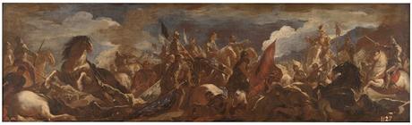 Rendición del ejército francés en la Batalla de San Quintín de Luca Giordano