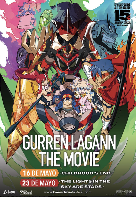 Cuenta Regresiva Preventa Animés de Gurren Lagann que por 1era vez se proyectarán en Cinemark Poster Gurren Lagann The Movie