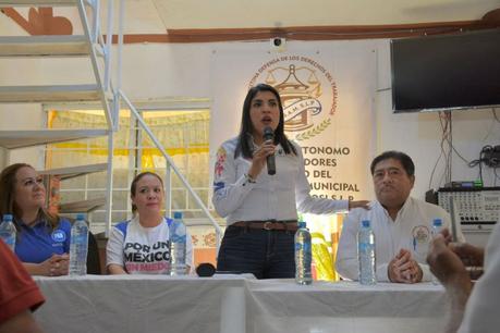 Vero Rodríguez compromete su apoyo a los trabajadores desde el Senado