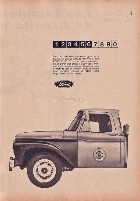 Ford F-350 al servicio del Automóvil Club Argentino en 1968