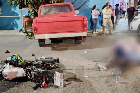 Colisión en la intersección de Carlo Magno y Hernán Cortés resulta en muerte de motociclista