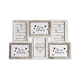 Marcos de Fotos Multiple de Madera para Pared - 6 Fotos 10x15 cm (Retro)