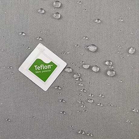 GADETEX - Tela Impermeable por Metros - Lona acrílica - Toldo - Protección Rayos UV (Gris Perla, 0,50 x 3,20 m)