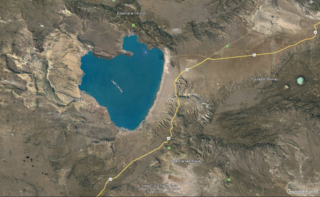 Pasando por el Lago Cardiel