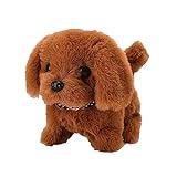Peluche Electrónico Juguete, Electrónica Interactivos Juguete Perro Mascota Mascota Ladra y Anda Simulación Peluche Cachorro Pet Perritos de Juguete con Caminando y Ladrando