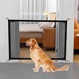 Barrera Seguridad Niños y Perros Puerta para Perros 100 * 78cm Puerta Mágica Barrera para Perros Red de Seguridad para Mascotas Puerta Seguridad Bebé Vallas para Perros para Escaleras y Pasillos