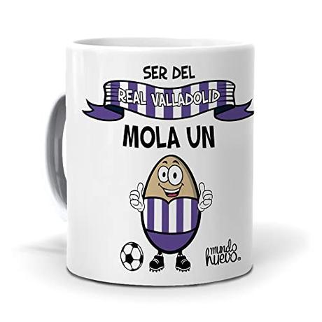 mundohuevo Taza Ser del Real Valladolid Mola un Huevo. Cerámica AAA - 350 ml.