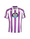 Kappa Kombat Home Real Valladolid 23/24, Camiseta Primera Equipación, Violeta/Blanco, 10Y, Hombre
