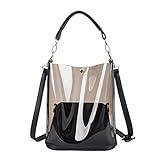 2 IN 1 Bolso de Playa Mujer Grande Impermeable, Bolso Bandolera Mujer Bolso PVC de Hombro Bolso Tote Bolso Shopper Bolso de Mano para Multifuncional para Playa, Viajes y Uso Diario