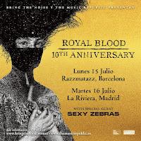 Royal Blood suman a Sexy Zebras a su gira por España este 2024