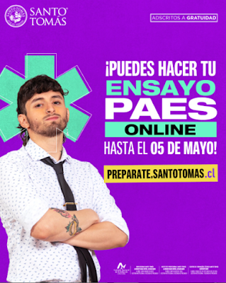 Invitación a 3° y 4° medios a participar del Ensayo ONLINE PAES de la Universidad Santo Tomás. Invitación a 3° y 4° medios a participar del Ensayo ONLINE PAES de la Universidad Santo Tomás.