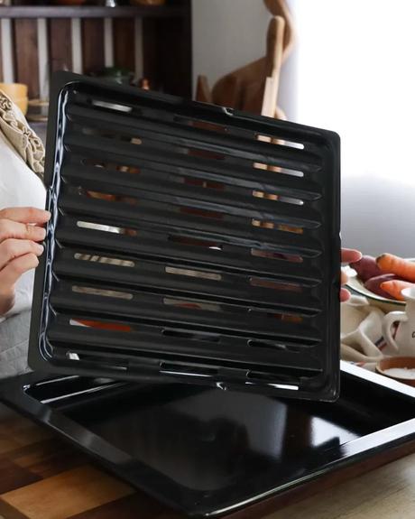 fuente para horno con rejilla