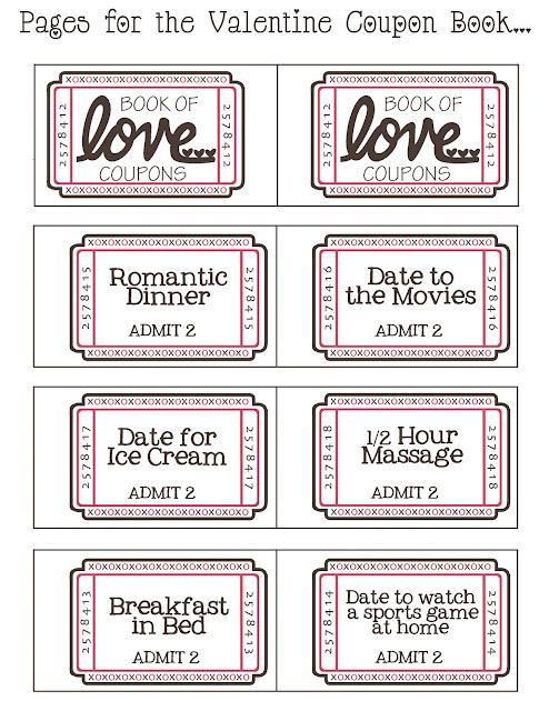 Imprimibles: Regala cupones para San Valentín