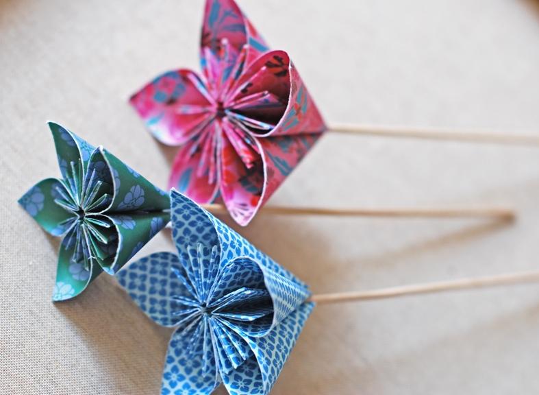 DIY. Flores de papel-centro de mesa/Paper fowers-centerpieces