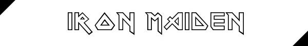 tipografia iron maiden