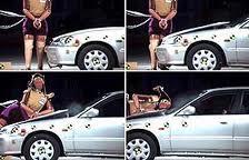 Peatones detectados desde el coche