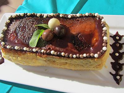 Pudin de pan y peras