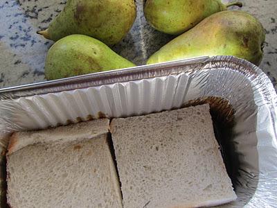 Pudin de pan y peras